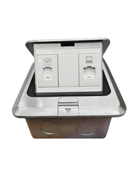 Floor Outlet Pop-up CAT6 Outlet and Telephone Outlet with Metal Utility Box ( T&J ) Pop up Floor Out