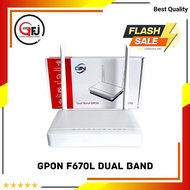 MODEM GPON F670L DUAL BAND DJN ORIGINAL WITH POSTEL