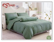 ชุดผ้าปูที่นอนพร้อมผ้านวม ลายดอกไม้ Ai Zhuo ชุดผ้าปูที่นอน3.5ฟุต 5ฟุต 6 ฟุต ราคาถูก สุดคุ้ม ระบายอาก