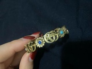 Gucci 中古金色花花手鐲