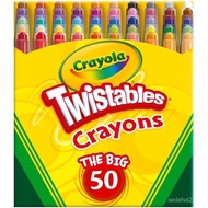 CrayolaMiniTwistablesCrayonsforKids(50ct),CuteBacktoSchoolSuppliesforKids,CrayonsforColoringBooks,Gi