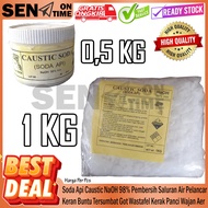 Naoh Soda Caustic Powder Anti-Clog Toilet Clogged Toilets Original 100% Cleaner to Unclog Drains Sin