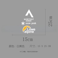 Alpine Snow Peak SUV 300 Off-Road Camping Tank Outdoor Car Window Glass Waterproof Sticker PVC Mater