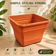 Plastic square flower pot 19cm✖️19cm✖️14cm