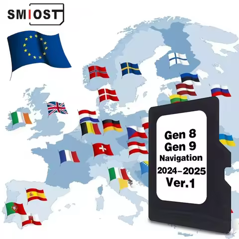 SMIOST Upgrade Maps Europe Britain Sat Nav for Lexus CT/ES/GS/IS/LS/LX/NX/RC Car 2024/2025 GEN8 GEN9
