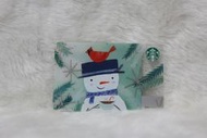 美國 星巴克 STARBUCKS 2017 雪人與紅鳥 聖誕系列 隨行卡 儲值卡 星巴克卡 卡片 限量 收藏