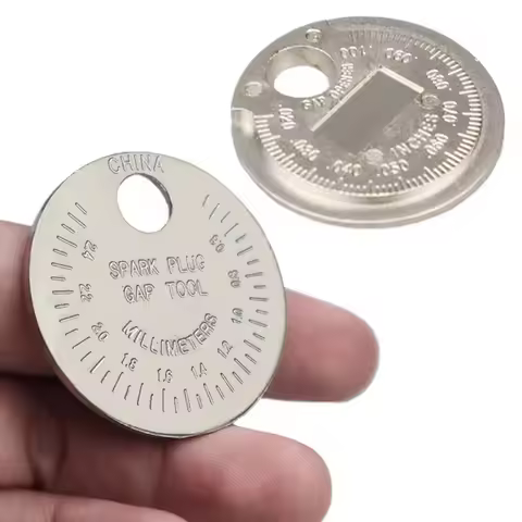 Spark Plug Gap Gauge Tool Measurement Coin-Type 0.6-2.4mm Range Spark Plug Gage Gap Tool Feeler Spar