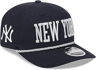 New Era NY New York Yankees 9SEVENTY Stretch Fit Snapback Cap, Adjustable Hat Navy Blue