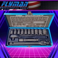 Flyman 13pcs socket set 1/2 drive 8mm to 24mm socket wrench spanner set