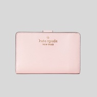 Kate Spade Staci Medium Compact Bifold Wallet WLR00128 - Light Crepe