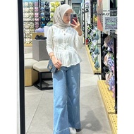 Arina blouse knit atsan premium body slim fit | Long Sleeve blouse