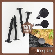 H12CM PAKU WEEDMAT SILVER SHINE GARDEN NAIL SHADE NETTING PLANT STAKES WATERING SPIKES