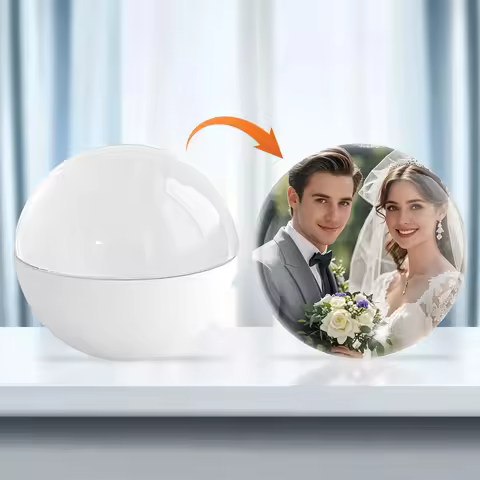 Crystal Ball Video Player 2.7in Memory Sphere Lamp with Sound 3D Video Sphere Crystal Ball Birthday 