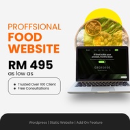 Business Website Design and Hosting Services for Restaraunt or Food | Static Website | Wordpress