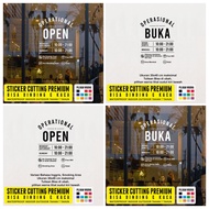 Open Hours Stickers Open Hours Schedule Open Hours Cafe Restaurant Business Practice Doctor Glass Wa