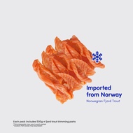 FROZEN SALMO TRIMMING | Fjord trout trimming| Salmonidae