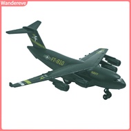 Wandereve| Diecast C17 Transport Plane Pull back Light Sound Aircraft Model Education Toy