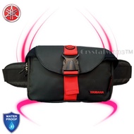 YAMAHA Waterproof 💦 Bikers "L" Size Waist Bag with Rain Cover.Beg Pinggang Motosikal Kalis Air 💦
