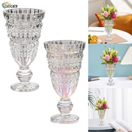 [Szlinyou1] Glass Goblet Flower Vase Wedding Flower Pot Plants Pot Holder