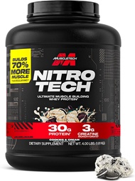 MUSCLETECH NITRO-TECH Whey Isolate+ เวย์โปรตีน 4 Lbs. เสริมสร้างกล้ามเนื้อ เพิ่มความคมชัด