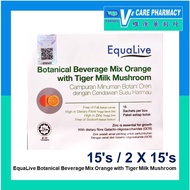 EquaLive Botanical Beverage Mix Orange with Tiger Milk Mushroom 15's/2X15's