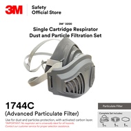 3M™ 3200 Respirator + 1700 Filter Holder + 1744C Particulate Filter/ Dust & Particles Protection [1 