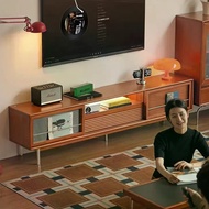 Tax Included Living Room TV Cabinet Solid Wood Storage TV Cabinet Locker Medieval High-Foot TV Cabin