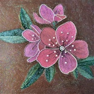 鮮花畫水晶花束掛畫裝飾客廳