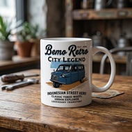 Old-School Bemo Design Glass Mug