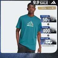 adidas ฟุตบอล เสื้อยืดพิมพ์ลายสำหรับแฟนบอล Mexico ผู้ชาย สีเขียว IW0190