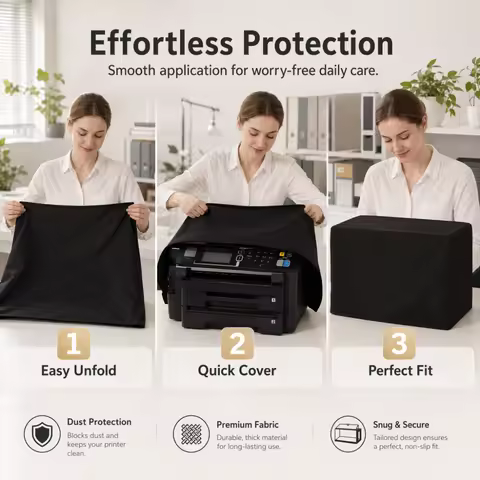 Printer Protector Case, Universal Dust Cover, Fits HP Pro 8610, Epson, Canon, Brother Models