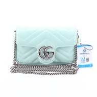 sling bag for men✖Identified [9.8 New] Gucci GUCCI Macron Marmont Mini Women s One-shoulder Diagonal