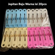 Jepitan Baju Yukinawa Warna Jemuran Kuat isi 20 pcs