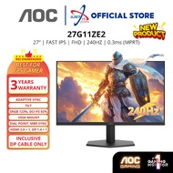 AOC 27G11ZE2  27" GAMING MONITOR ( 27" IPS FHD / 0.3MS / 240HZ / ADAPTIVE SYNC / HD MI + DP )