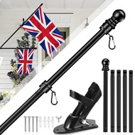 Adjustable Wall Mount Flag Pole Bracket 1.8 Meter Collapsible Flag Pole Holderl Telescopic Flag Pole