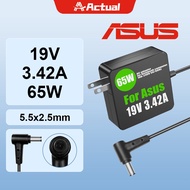 Actual【COD】อะแดปเตอร์คอมพิวเตอร์ ASUS 65W 19V 3.42A 5.5 x 2.5 มม. รุ่นที่เข้ากันได้ K455LX505Z K450L