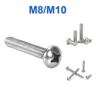 304 Stainless Steel Phillips Round Head Screw Machine Screw GB818 Disc Head Bolt PM Switch Socket Sc