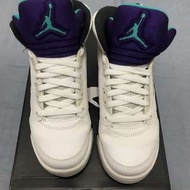 二手 便宜賣 Nike Air Jordan 5 Retro GS 白葡萄