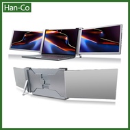 [Han-Co] S17 15inch Portable Monitor Laptop Extended Screen Dual Extender Screen FHD 1080P IPS Folding Dual Monitor Extender Portable Monitor For Laptops PCs Mobile Phones For 15‑17 inch Laptops