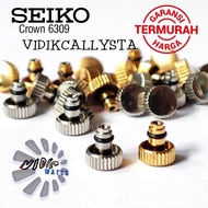 Seiko watch rotation knob 6309 Crown Seiko knob 6309 - SILVER