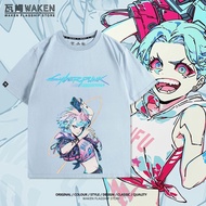 Cyberpunk Edge Walker 2077 Game Merchandise Rebecca Lucy Joint Summer Short-Sleeved T-Shirt Men Wome
