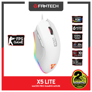 FANTECH รุ่น X5 Lite Optical Macro Key RGB Gaming Mouse เมาส์เกมมิ่ง ออฟติคอล ตั้งมาโครคีย์ได้ ความแ