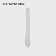 【吉星】EMPORIO ARMANI/阿瑪尼2021春夏男士提花圖案桑蠶絲混紡領帶 西裝領帶 西裝領帶