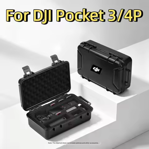 For DJI Pocket 4P Waterproof Hard Case Portable Carrying Case Anti-scratch Travel Box For DJI Osmo P