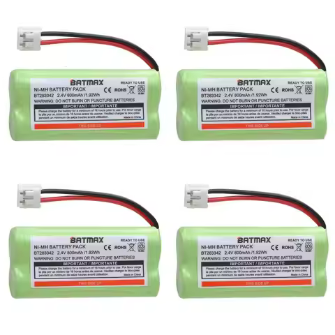 Batmax 800mAh BT183342 BT283342 NIMH Battery Pack for VTech BT166342 BT266342 CS6114 CS6419 CS6719 T