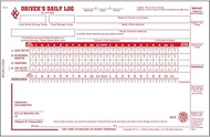 Driver Daily Log Book 25-pk. with Detailed Driver Vehicle Inspection Report & Simplified Recap - Boo