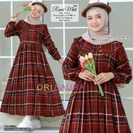 Baju Gamis Wanita Terbaru Midi Dress Teta / Gamis Remaja