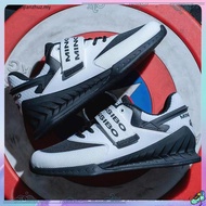 Unisex Fitness Shoes Hard Pulling Squat Training Shoes Professional Hook and Loop Weightlifting Shoe