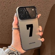 Lucky Seven Number Printed Electroplate For iPhone 16 17 15 14 13 12 11 17 Pro Max 7 8 Plus 16E XR X