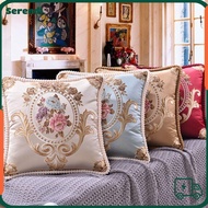 SERENDI Cushion Cover, Decorative Jacquard Pillowcase, 48x48cm Washable Home Decor Europe Style Sofa